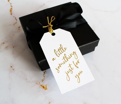 Gift Tag - A Little Something For You Gold (3')