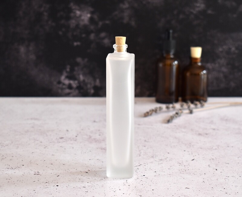Frosted Glass Bottle Perfume Triumph 50ml - Cork Lid (RL1)