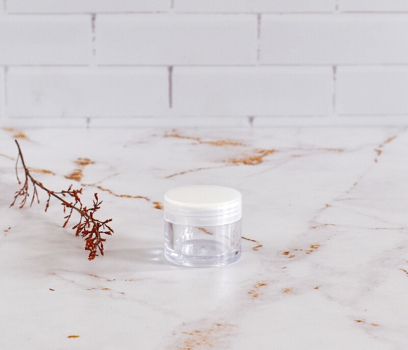 Clear Perspex Jar 10 ml + Clear Lid