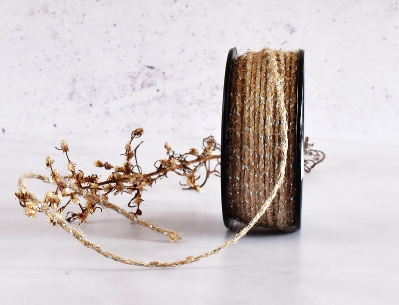 Jute Twine Silver LX - 2mmx50m