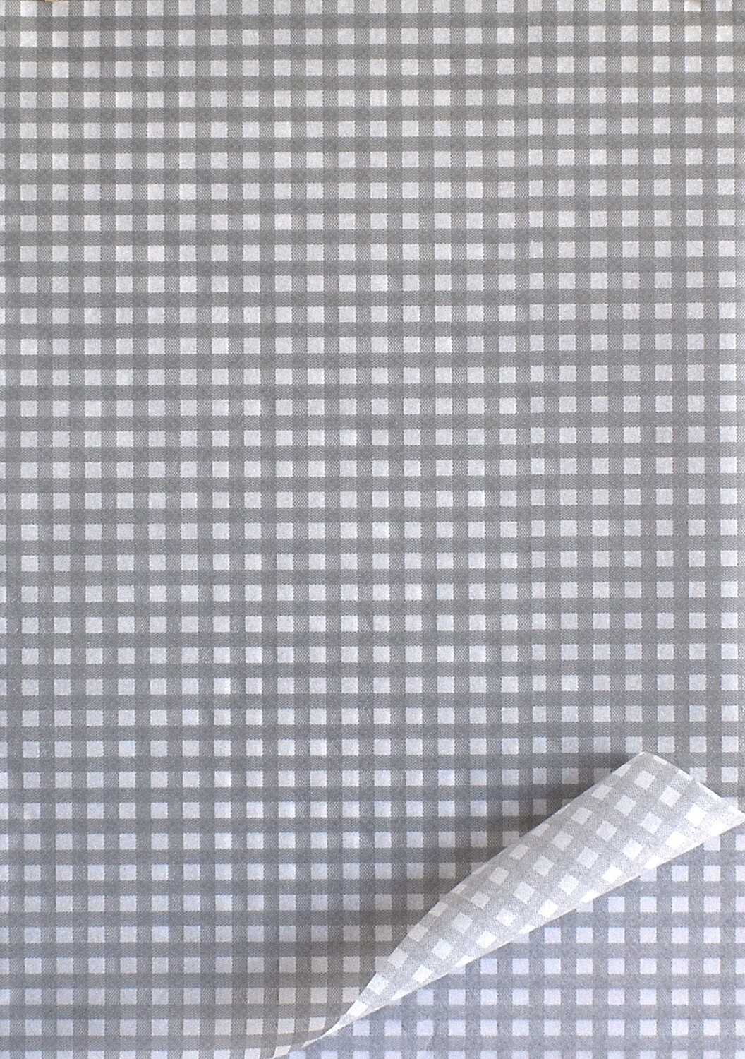 Tissue Paper 500x700mm - Gingham Grey &amp; White (5&#39;s)