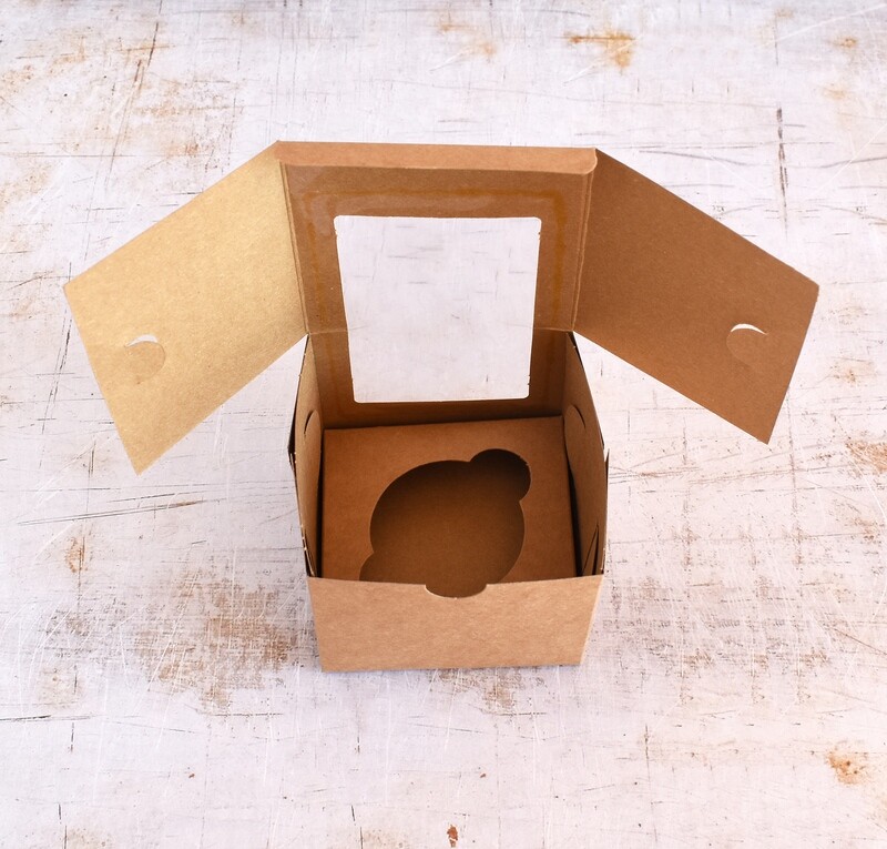 CupCake Single Window - Kraft (ea)
