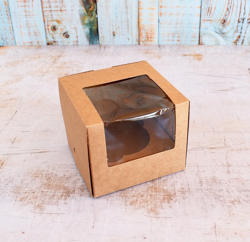 CupCake Single Window - Kraft (ea)
