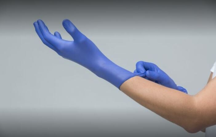 Gloves Nitrile Cool Blue  (Qty100)