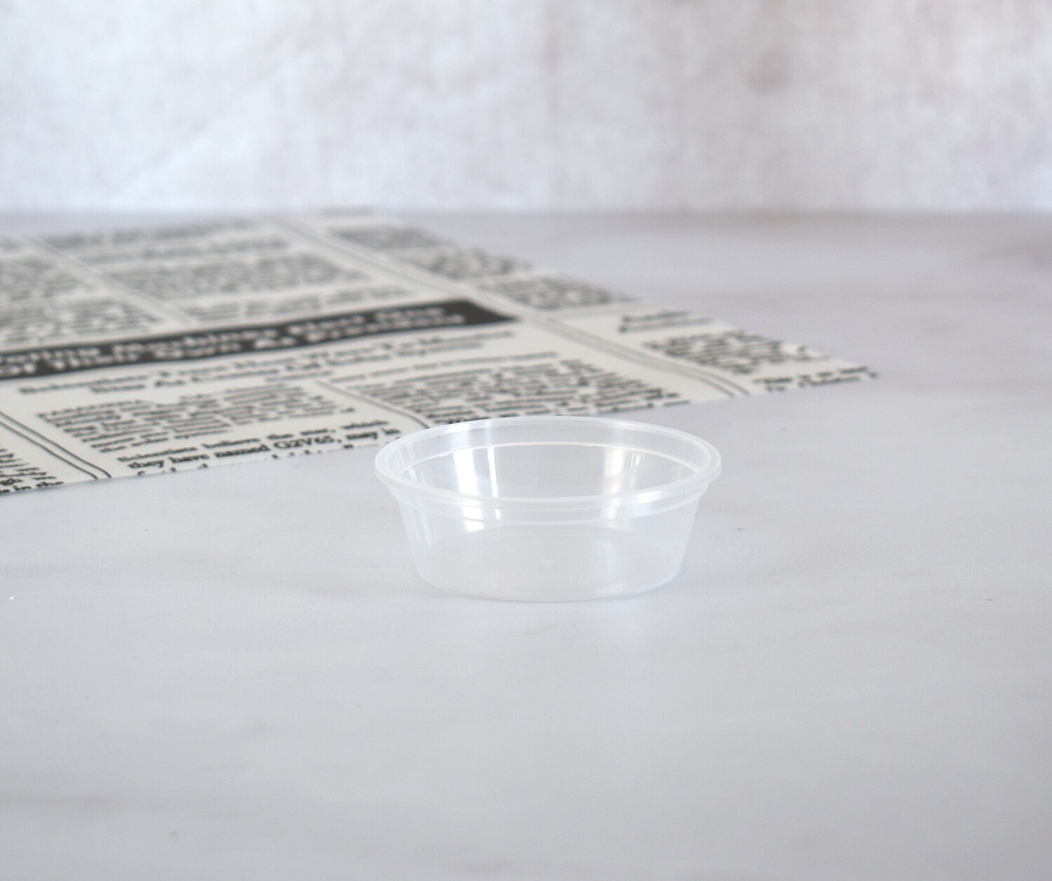 Clear Plastic Sauce Tub + Lid 35ml (pack of 100)