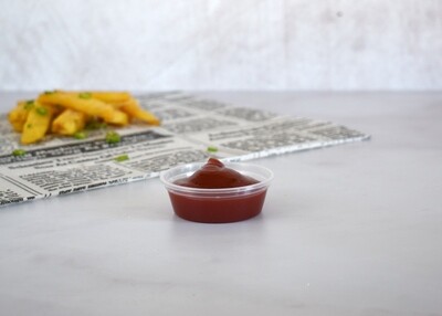 Clear Plastic Sauce Tub + Lid 35ml (pack of 100)