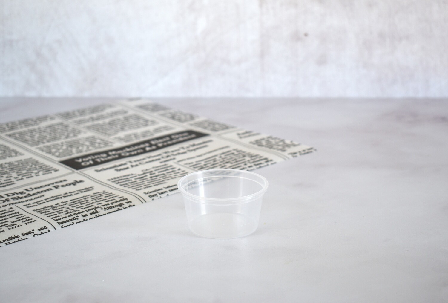 Clear Plastic Sauce Tub + Lid 75ml (pack of 100)