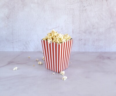 Box Popcorn Small R+W Stripe 105 x 105 x 155 mm (ea)