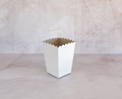Box Popcorn Small White 105x105x155mm(each)