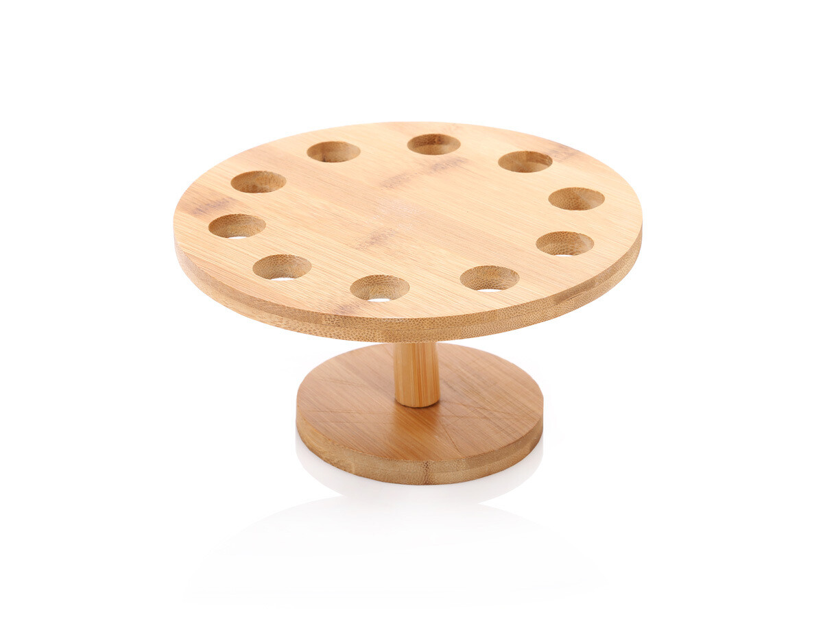Wooden Bamboo Cone Stand - 10 holes (ea)