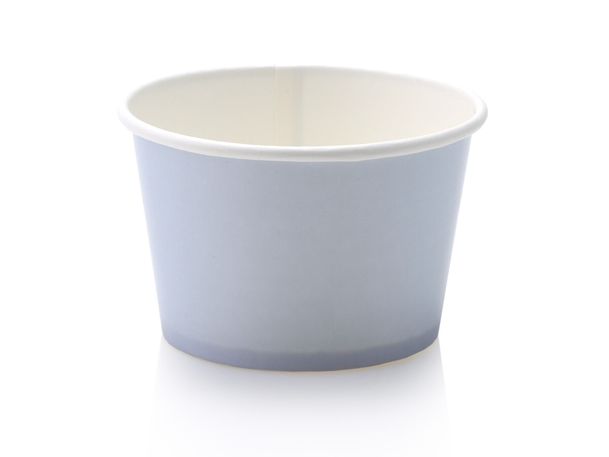 Tub Ice Cream Vintage 250 ml -  Pastel Grey (50pc)