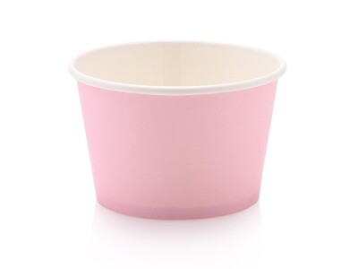 Tub Ice Cream Vintage 250ml -  Pastel Pink (50pc)