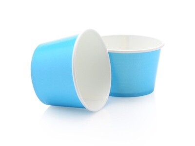 Tub Ice Cream Vintage 250 ml -  Pastel Blue (50pc)