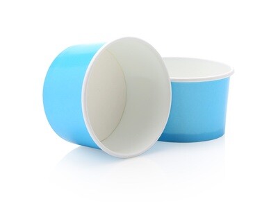 Tub Ice Cream Vintage 150 ml -  Pastel Blue (50pc)