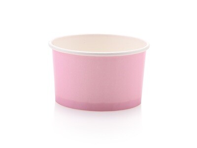 Tub Ice Cream Vintage 150 ml -  Pastel Pink (50pc)