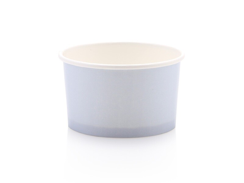 Tub Ice Cream Vintage 150 ml -  Pastel Grey (50pc)