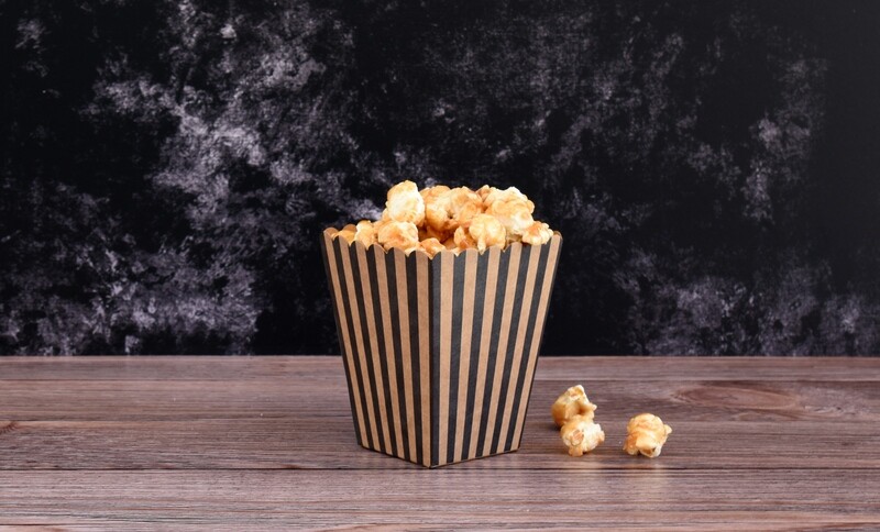 Box Popcorn Mini Eco B/Stripe 5 x 5 x 10 cm (each)