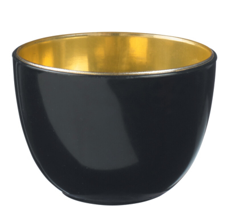 Tulip Mini Bowl 65ml Black/Gold (Qty 20)