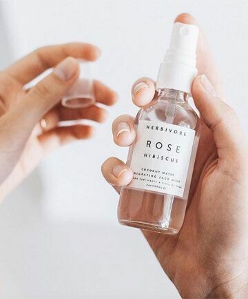Clear Glass Bottle 100ml - White Atomiser (ea)