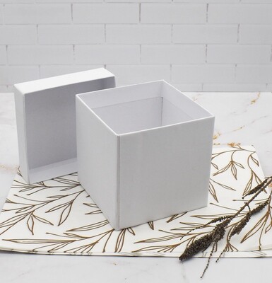Chipboard Mug Box White 110x110x110 mm (each)