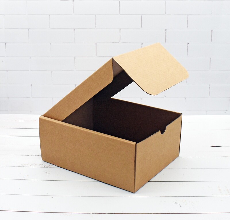 Box Corrugated Shipping - 200 x 160 x 85 mm Kraft (ea)