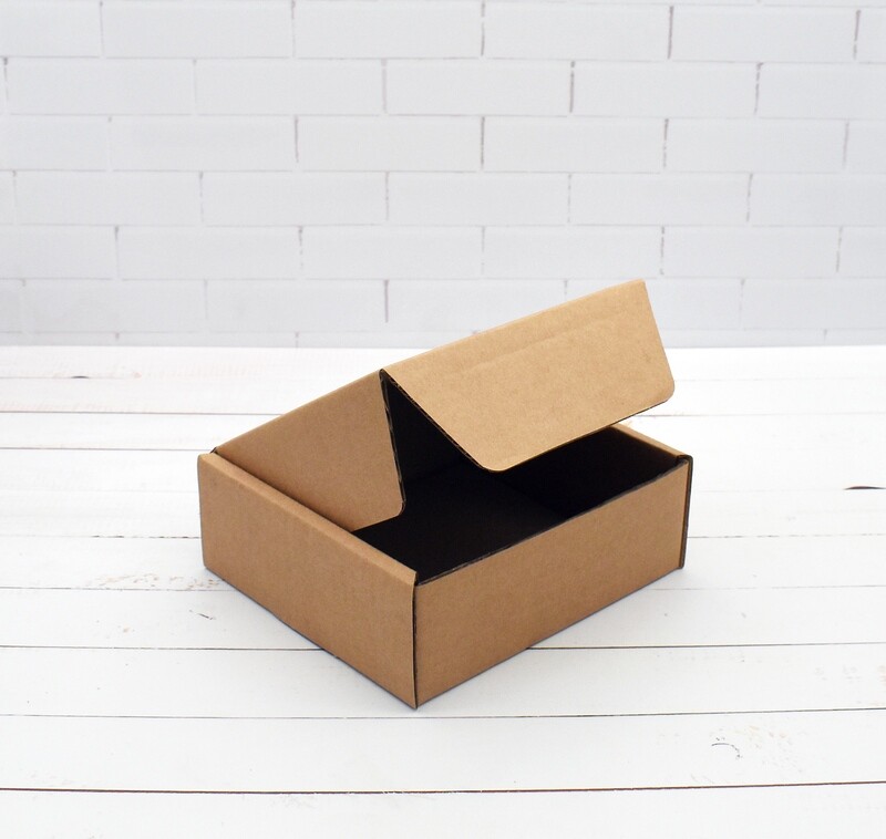 Box Corrugated Shipping - 150 x 140 x 55 mm Kraft (ea)
