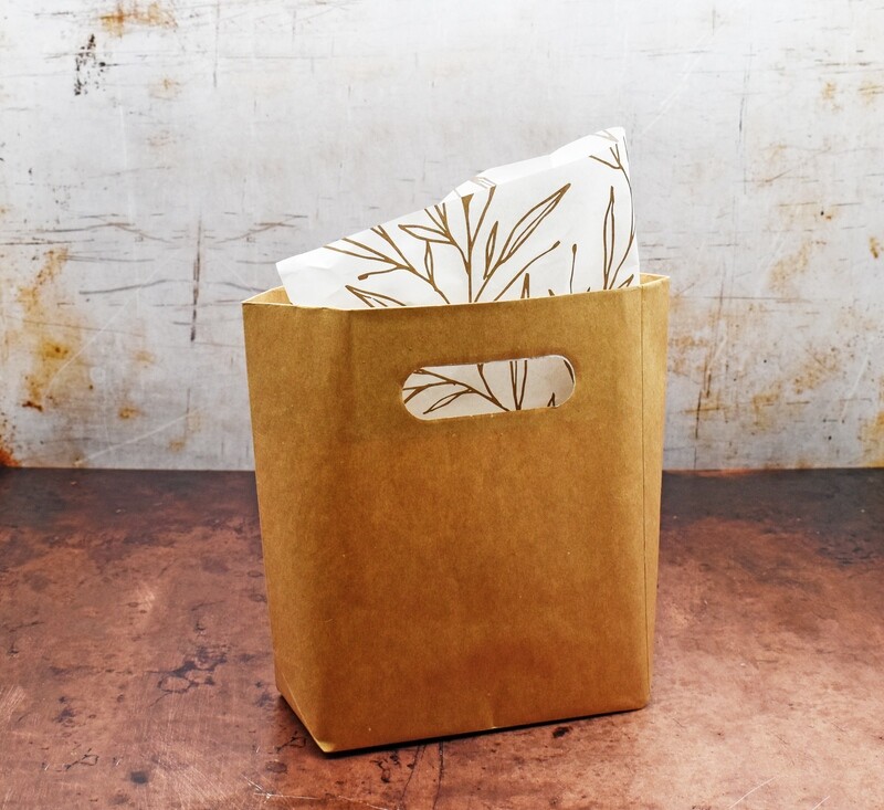 Paper Bags Opol Mini Brown 235 x 75 x 200 mm (ea)