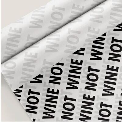 Tissue Paper - Wine Not - Black on White (Qty 5)