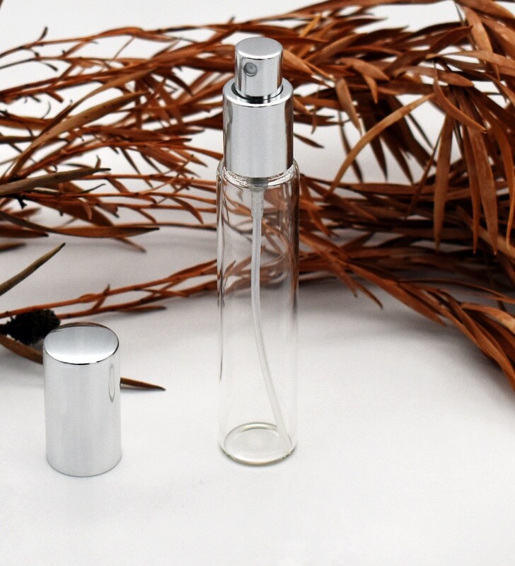 Clear Glass Pen Sprayer 15 ml - Silver