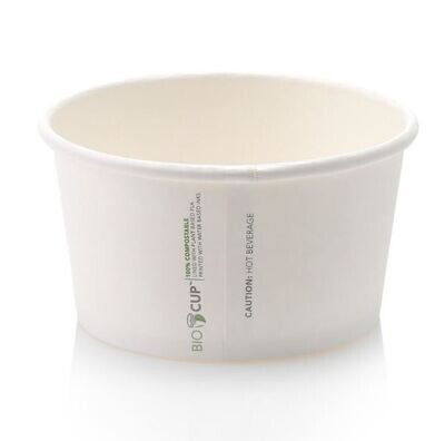 Bio Compostable Noodle/Soup Paper Tub 350ml (Qty50) - **LID NOT INCLUDED**