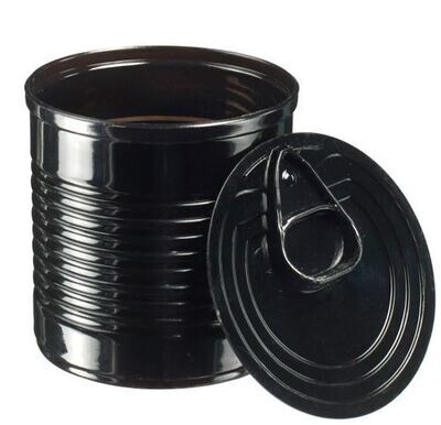 Catering Tin Can 110 ml Black (qty 25)