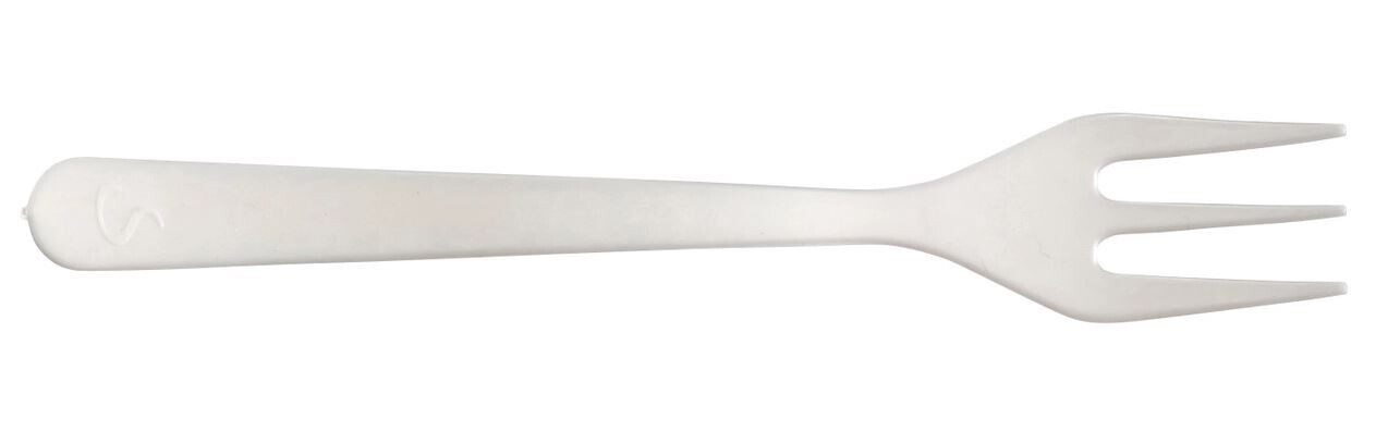 Compostable PLA Mini Fork 100mm White (Qty100)