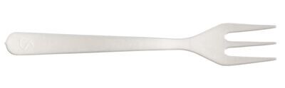 Compostable PLA Mini Fork 100mm White (Qty100)