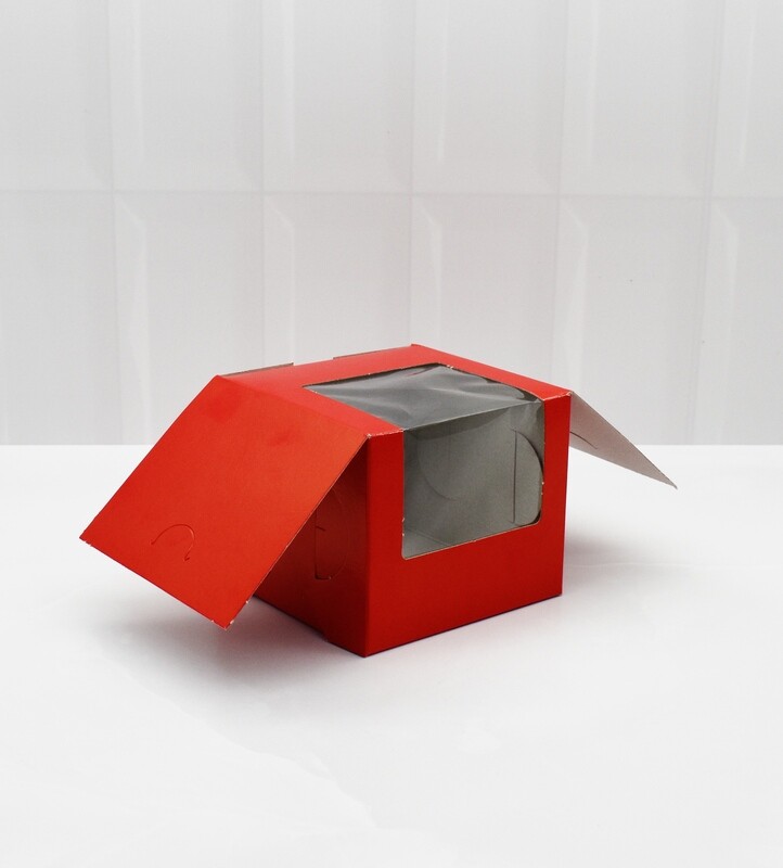 CupCake Single Window Red (ea)