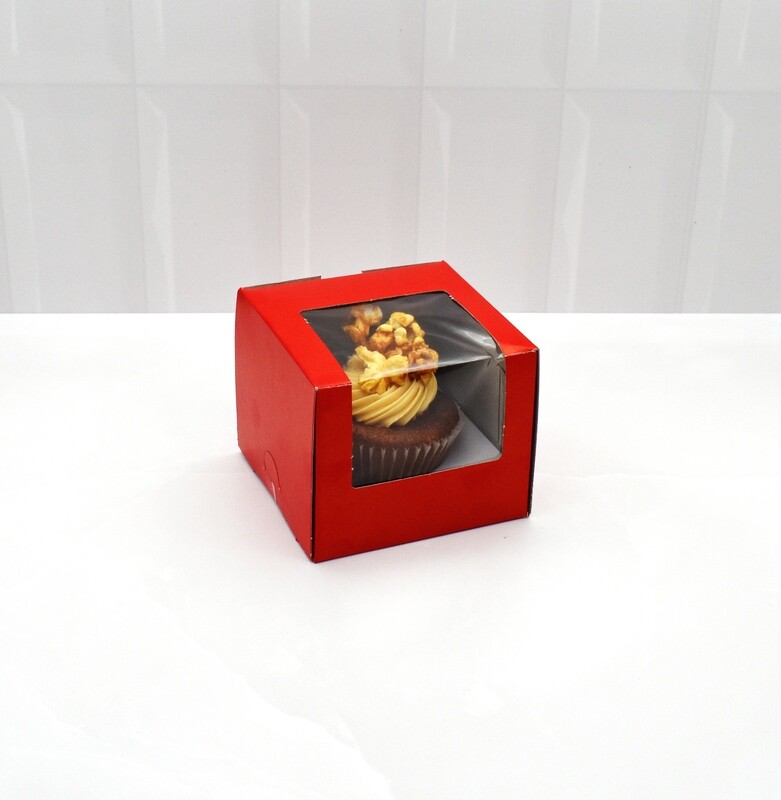 CupCake Single Window Red (ea)