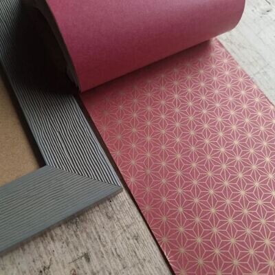 Tissue Paper - Stars Gold on Burgundy (Qty5)