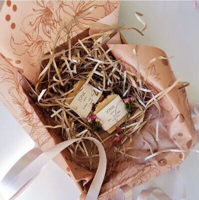 Tissue Paper - Elegant - Gold on Blush (Qty 5)