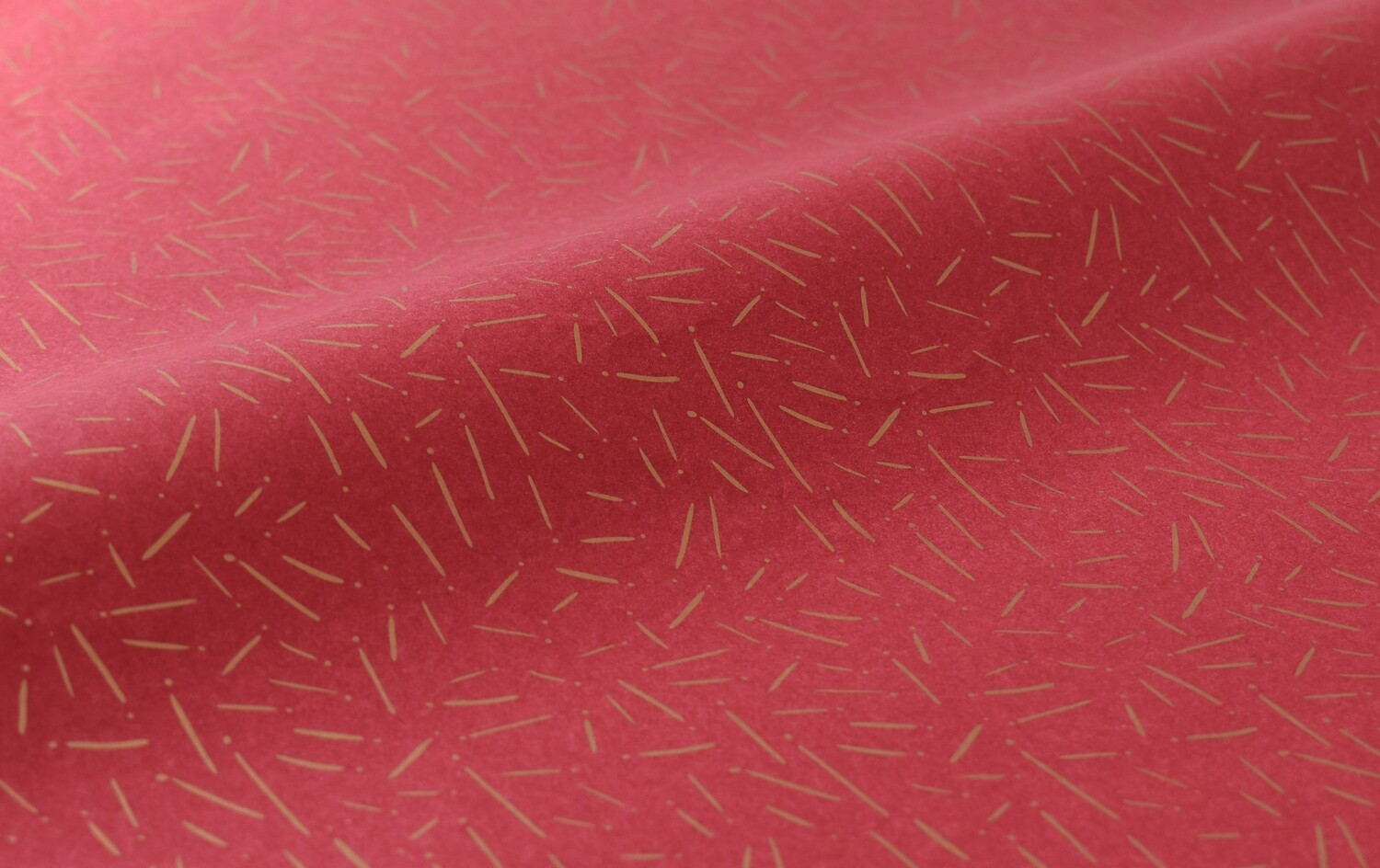 Tissue Paper - Pine Needles Gold on Burgundy (Qty 5)