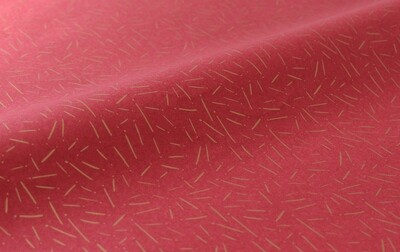 Tissue Paper - Pine Needles Gold on Burgundy (Qty 5)