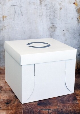 Cake Box Corrugated Base (25cm) High White 12