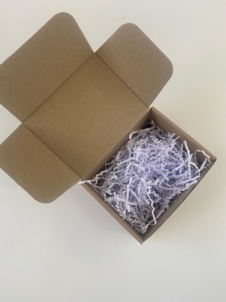 Shredded Crinkle Cut Paper 100g - White (ea)