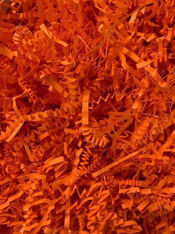Shredded Crinkle Cut Paper 100g - Orange (ea)