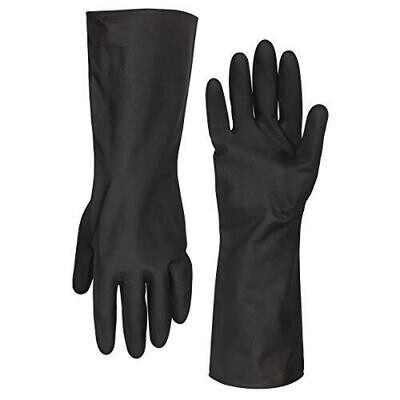 Latex Gloves Black Industrial (Pair)