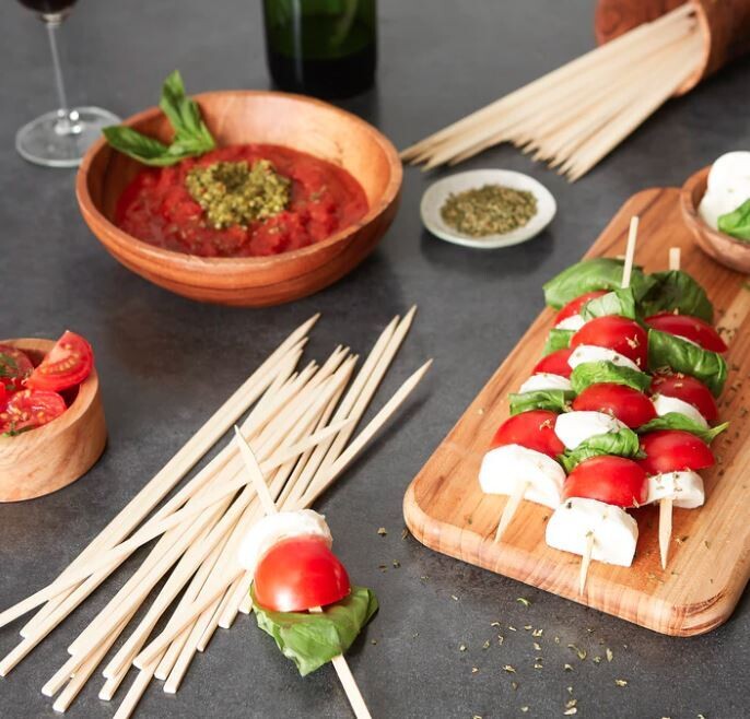 Bamboo FLAT Skewer 25cm (Qty 100)