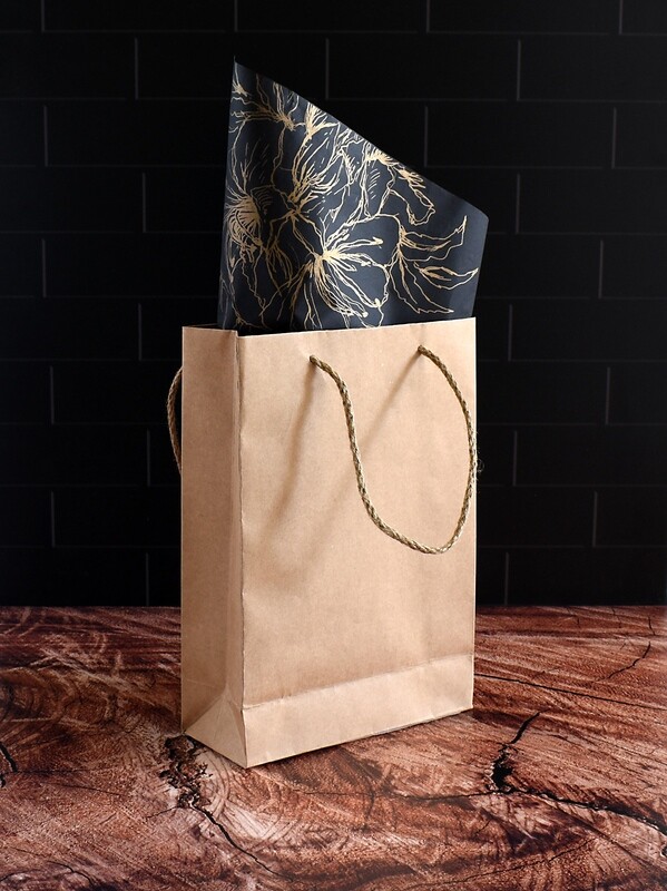 Paper Bag Rope Handle Mini Brown 200 x 80 x 280 mm (ea)