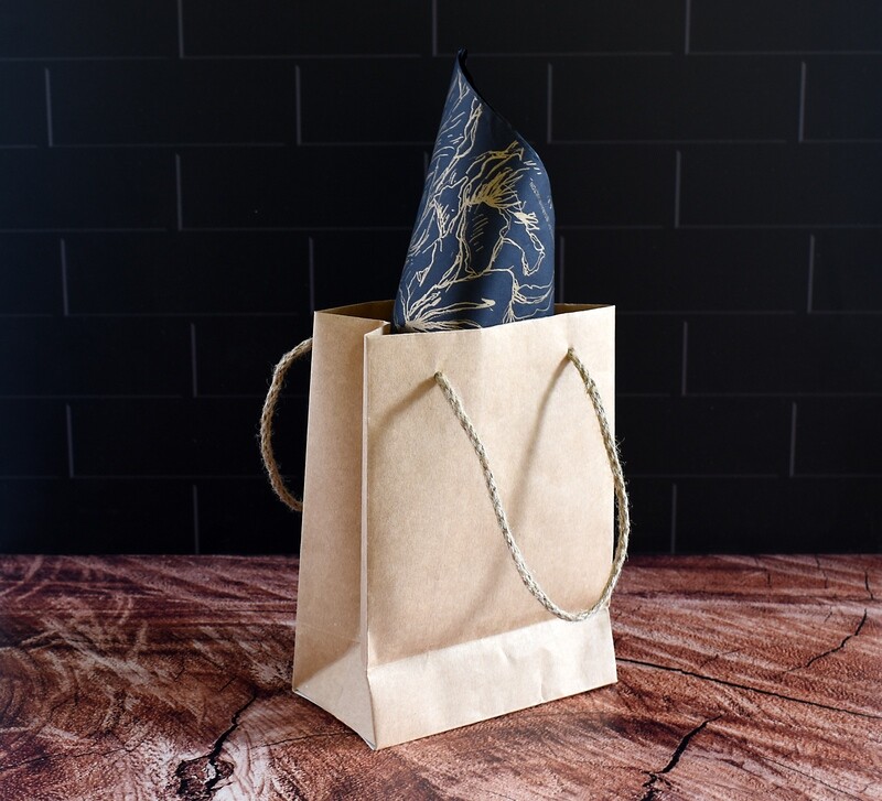 Paper Bag Rope Handle Gift Kraft - 155 x 80 x 210 mm (ea)