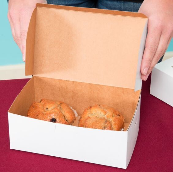 Cake Box 8 x 5 x 3 White (ea)