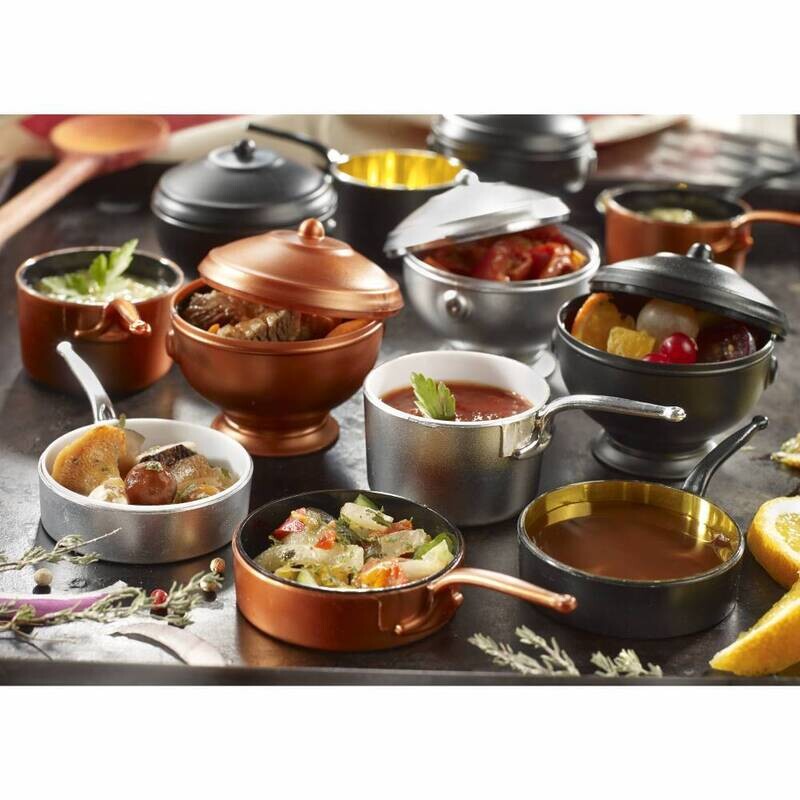 Catering Mini Frying Pan Copper/Black inner 30 ml (Qty 24)