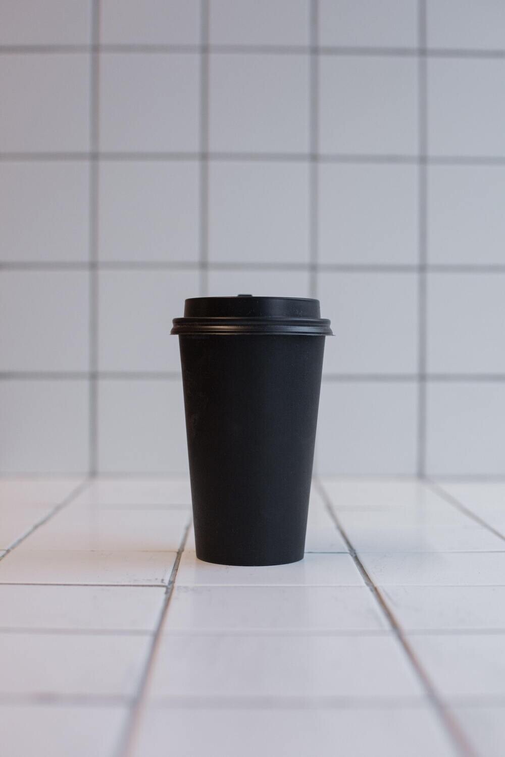 Coffee Cups Single Wall 500 ml - Black (50)