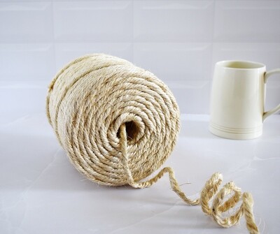 Sisal Dry Twine 4 Ply 5.5 mm x 120 m (2kg)